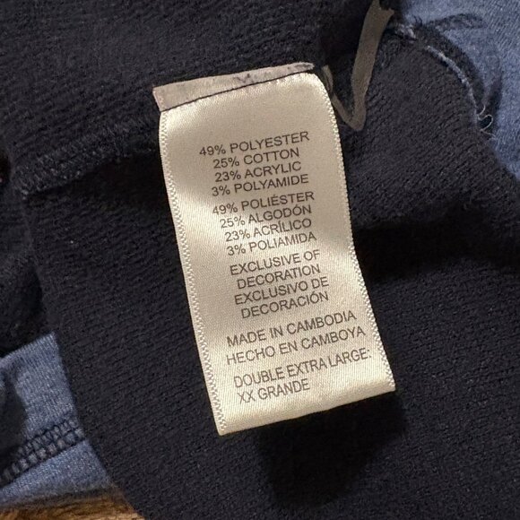 Tommy Bahama Mens Blue Raglan Long Sleeve Sweater Preppy Casual Shirt XXL - Picture 10 of 12